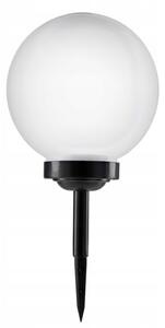 LED Solární lampa LED/1,2V 6500K 200 mAh pr. 25 cm IP44 bílá/černá