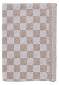 CHECKER STYLE Utěrka - sv. hnědá