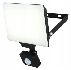 LED Venkovní reflektor se senzorem LED/50W/230V 4500K IP65 černá