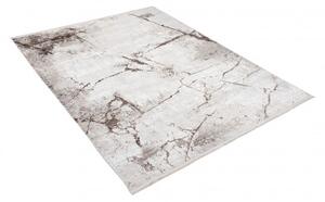 Makro Abra Kusový koberec SAHARA K935D Abstraktní Moderní krémový béžový Rozměr: 80x150 cm