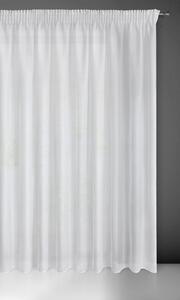 Bílá záclona na pásce REBECCA 400x250 cm