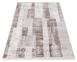 Makro Abra Kusový koberec SAHARA K924D Moderní Geometrický krémový béžový Rozměr: 80x150 cm