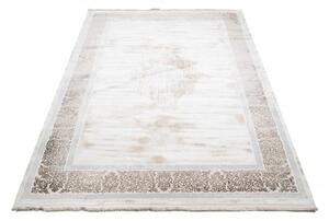 Makro Abra Kusový koberec SAHARA N768A Klasický krémový hnědý Rozměr: 80x150 cm