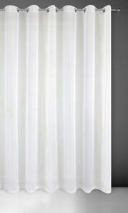Bílá záclona na kroužcích LUCY z hladkého voálu 400X250 cm