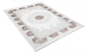 Makro Abra Kusový koberec SAHARA N761A Klasický Moderní krémový hnědý Rozměr: 80x150 cm