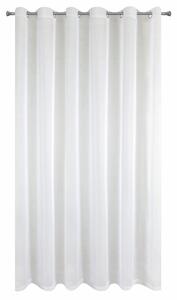 Bílá záclona na kroužcích LUCY z hladkého voálu 400X250 cm