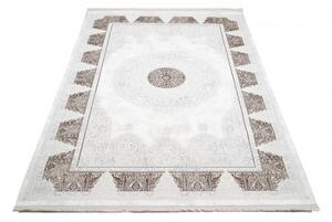 Makro Abra Kusový koberec SAHARA N761A Klasický Moderní krémový hnědý Rozměr: 80x150 cm