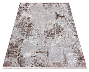 Makro Abra Kusový koberec SAHARA K946D Abstraktní světle šedý béžový Rozměr: 80x150 cm