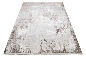 Makro Abra Kusový koberec SAHARA K946D Abstraktní světle šedý béžový Rozměr: 80x150 cm