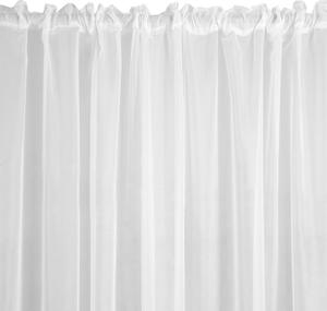 Bílá záclona na pásce LUCY 350x250 cm