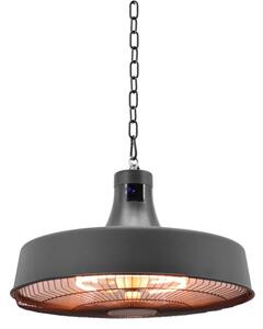 Závěsný terasový infrazářič, 2100 W, černý