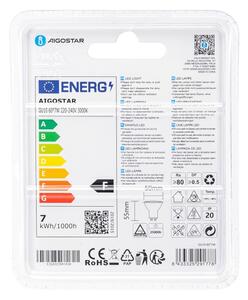 LED Žárovka COB GU10/7W/230V 3000K - Aigostar