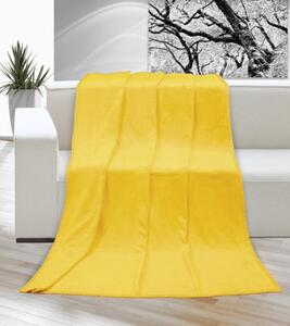 Bellatex Přikrývka Korall micro jednolůžko sytě žlutá - 150x200 cm