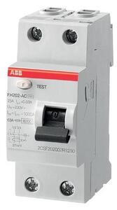 ABB 2CSF202102R1250 - Proudový chránič FH202 A-25/0,03 2-pólový 25A 230V