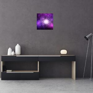 Obraz fialové abstrakce (30x30 cm)