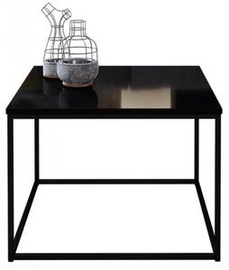Konferenční stolek Etelka, Barva:: černý mat + dubová dýha Mirjan24 5903211027604