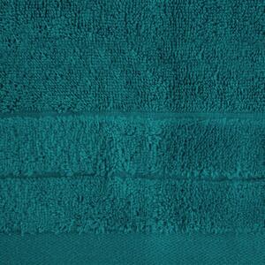 Klasický tmavě tyrkysový ručník DAMLA s jemným pásem 30x50 cm Rozměr: 70 x 140 cm