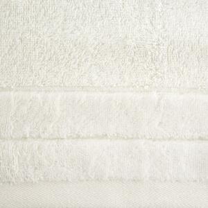 Klasický krémový ručník DAMLA s jemným pásem 30x50 cm Rozměr: 70 x 140 cm