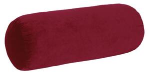 Polštářek - válec VELVET vínová 15 x 40 cm