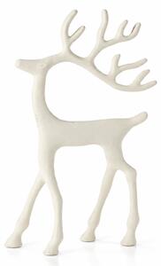 Dekorace Sob z hliníku 200 × 60 × 310 mm, bílá