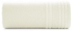 Krémový ručník CUBA se zvýrazněným károvaným okrajem 50x90 cm Rozměr: 50 x 90 cm