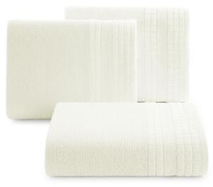 Krémový ručník CUBA se zvýrazněným károvaným okrajem 50x90 cm Rozměr: 30 x 50 cm