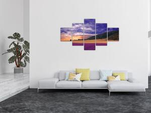 Obraz levandulové louky (125x70 cm)