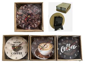 Hodiny 12x3,5 cm Coffe mix -prodejní displ. BOX