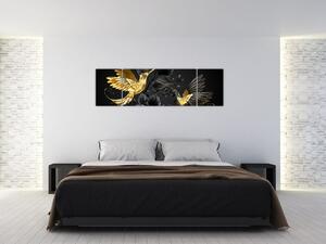 Obraz - Kolibříci očima umělce (170x50 cm)