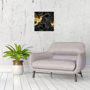 Obraz - Kolibříci očima umělce (30x30 cm)