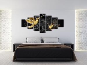 Obraz - Kolibříci očima umělce (210x100 cm)