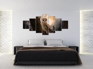 Obraz sovy pálené (210x100 cm)