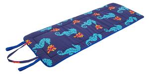 Modrý zahradní podsedák na lehátko 52x148 cm Seahorse – B.E.S