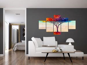 Obraz malovaného stromu (125x70 cm)