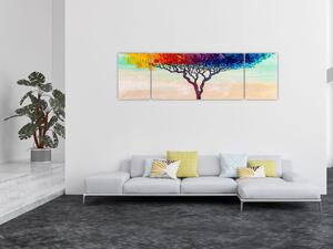 Obraz malovaného stromu (170x50 cm)