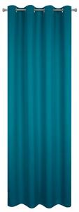 Eurofirany Modrý zatemňovací závěs na kroužcích LOGAN 135 x 250 cm