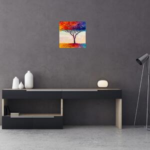 Obraz malovaného stromu (30x30 cm)