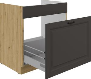Kuchyňská skříňka STILO 80 ZL 1S BB PREMIO BOX Zvolte barevné provedení: STILO - GRAFIT / ARTISAN
