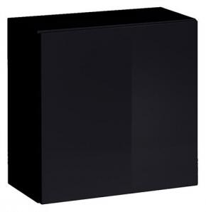 Čtvercová skříňka Joshua New SW3, Barva: černá / černý lesk Mirjan24 5903211023996