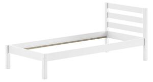 Bílá dětská postel z borovicového dřeva bez roštu 90x200 cm Pino – Vipack