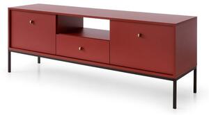 TV stolek Pernilla (2x dveře, zásuvka, červená)