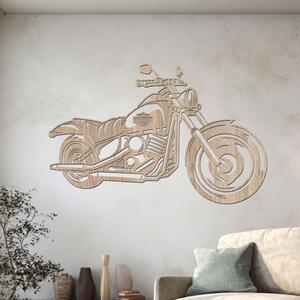 Dřevěný obraz motorky Chopper | Rozměry (cm): 60x38 | Zvolte barvu dekoru: Dub Sonoma
