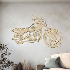Dřevěný obraz motorky Chopper | Rozměry (cm): 60x38 | Zvolte barvu dekoru: Javor