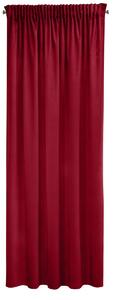 Dekorační velvet závěs s řasící páskou PIERRE CARDIN vínová 140x270 cm (cena za 1 kus) MyBestHome