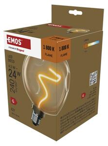 EMOS LED žárovka DECO CG125A / E27 / 4,5 W (24 W) / 240 lm / flame 1525813201