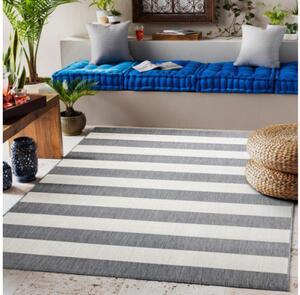 Koberec Floorlux sizal flat 48644/637- Pásy šedě bílý