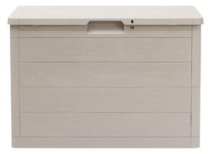 Světle šedý plastový zahradní úložný box Woodys – Toomax