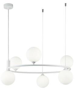Maytoni MOD013PL-06W - Lustr na lanku RING 6xG9/25W/230V bílá