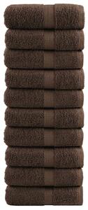 Prémiové mycí utěrky SOLUND 10 ks hnědé 30x30 cm 600 g/m² 137229