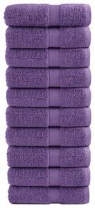 Premium ručníky SOLUND 10 ks fialové 30 x 50 cm 600 g/m² 137352